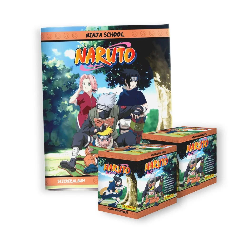 ÁLBUM PANINI TAPA BLANDA NARUTO 2025+ 2 CAJAS